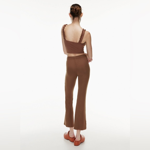 BNWT Aritzia Sunday Best White Tate High Rise Flare Pant - Picture 4 of 6